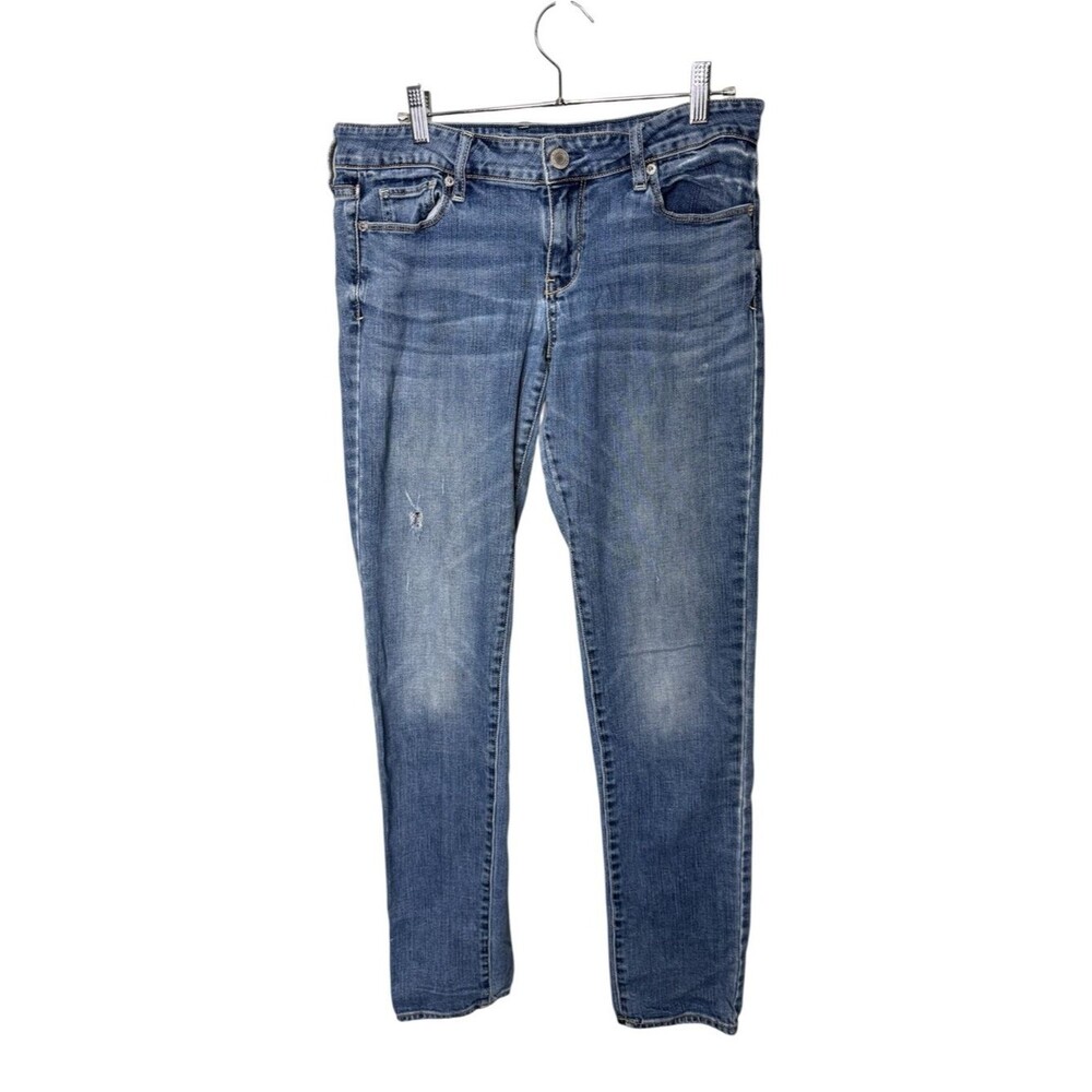 American Eagle Blue Size 8 Long Skinny Jeans